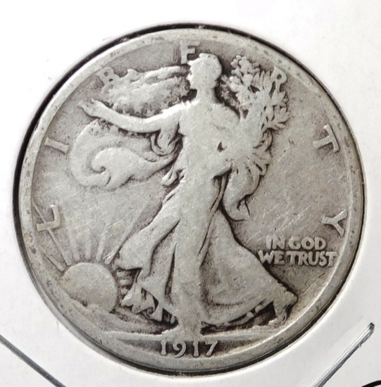 1917-S WALKER HALF DOLLAR VG