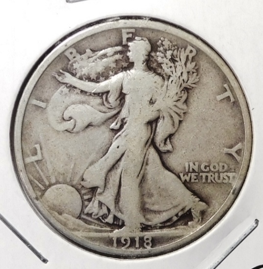 1918 WALKER HALF DOLLAR FINE