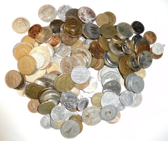 LOT OF 150 MIXED WORLD COINS