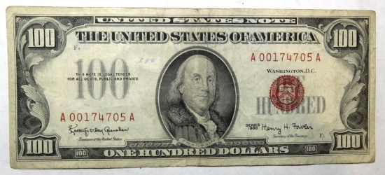 1966 $100.00 UNITED STATES NOTE VF/XF