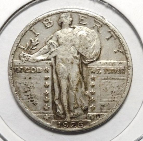 1926 STANDING LIBERTY QUARTER VF