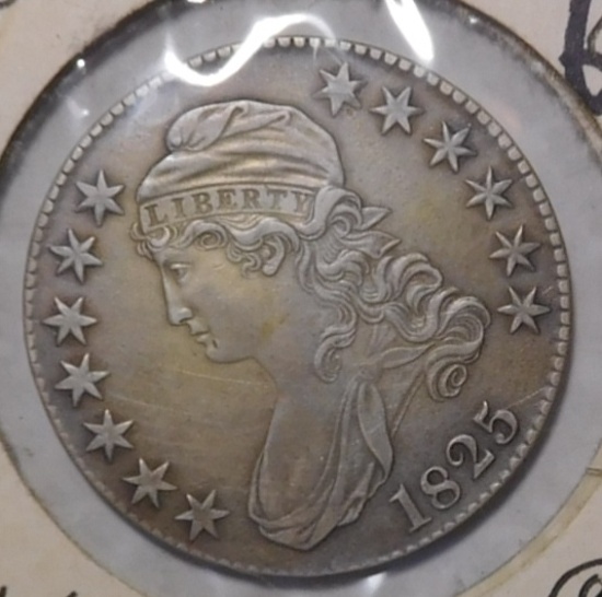 1825 BUST HALF DOLLAR XF