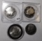 LOT OF (2) 1976-S CLAD, 1978-S CLAD & 1979-S CLAD KENNEDY HALF DOLLARS (4 COINS)