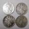 LOT OF FOUR 1917 WALKER HALF DOLLARS G/VG (4 COINS)