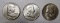 LOT OF THREE 1951 FRANKLIN HALF DOLLARS AU+++ (3 COINS)