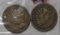 LOT OF TWO 1862 INDIAN CENTS G/VG (2 COINS)