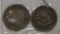LOT OF TWO 1862 INDIAN CENTS G/VG (2 COINS)