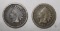 LOT OF TWO 1863 INDIAN CENTS G/VG (2 COINS)