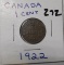1922 CANADA CENT VF