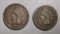 LOT OF 1860 & 1863 INDIAN CENTS G/VG (2 COINS)