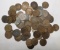 LOT OF SEVENTY FIVE CULL FLYING EAGLE & INDIAN CENTS (BETTER DATES - 75 COINS)