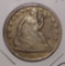 1867-S LIBERTY SEATED HALF DOLLAR FINE (WEAKLY STRUCK DATE/MINTMARK)