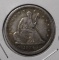 1839 LIBERTY SEATED QUARTER XF/AU