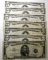 LOT OF 6 1963 $5.00 NOTES & ONE 1953-A $5.00 SILVER CERTIFICATE F/VF (7 NOTES)