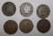 LOT OF SIX INDIAN CENTS AVE. CIRC. (6 COINS)