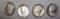 LOT OF FOUR 1935 MERCURY DIMES AU/UNC (4 COINS)