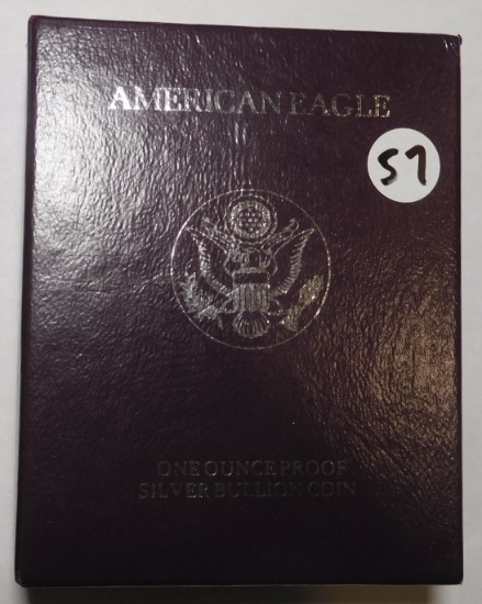 1993 PROOF AMERICAN EAGLE W/COA & BOX