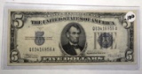 1934-C $5.00 SILVER CERTIFICATE AU
