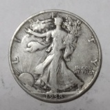 1938 WALKER HALF DOLLAR VF