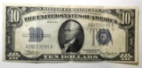 1934 $10.00 SILVER CERTIFICATE AU