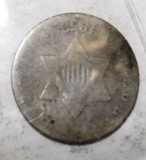 1853 THREE CENT SILVER