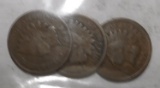 LOT OF THREE 1909 INDIAN CENTS G/VG (3 COINS)