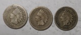 LOT OF THREE 1862 INDIAN CENTS G/VG (3 COINS)