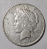 1927-D PEACE DOLLAR XF/AU