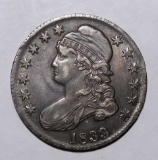 1833 BUST HALF DOLLAR AU