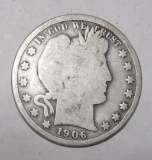 1906-O BARBER HALF DOLLAR G/VG