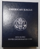 2008-W AMERICAN SILVER EAGLE UNCIRCULATED W/COA AND BOX