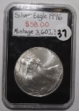 1996 SILVER EAGLE UNC