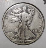 1918-D WALKER HALF VF