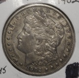 1902 MORGAN DOLLAR CH AU