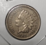 1862 INDIAN HEAD CENT VF