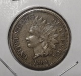 1860 INDIAN HEAD CENT XF