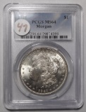 1921 MORGAN DOLLAR PCGS MS-64