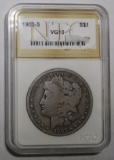 1903-S MORGAN DOLLAR NTC VG-1O