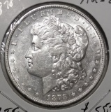 1878-S 7TF MORGAN DOLLAR AU