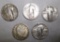 LOT OF FOUR SL QTRS. & ONE BARBER QUARTER AVE. CIRC. (5 COINS)