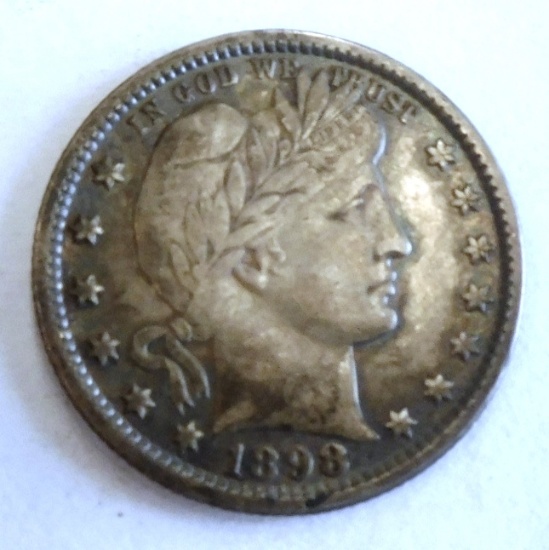 1898 BARBER QUARTER AU