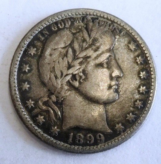 1899-S BARBER QUARTER XF