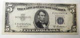 1953-A $5.00 SILVER CERTIFICATE NOTE CRISP GEM UNC