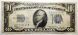 1934 $10.00 SILVER CERTIFICATE FINE