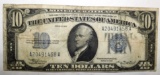 1934 $10.00 SILVER CERTIFICATE FINE