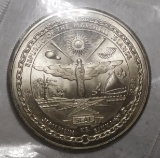 1988 SPACE SHUTTLE $5.00 SILVER COIN