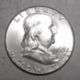 1963 FRANKLIN HALF DOLLAR GEM BU