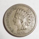 1859 INDIAN HEAD CENT XF/AU