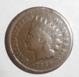 1869 INDIAN HEAD CENT VG/FINE