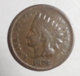 1878 INDIAN HEAD CENT VF